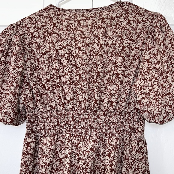 NWOT puff sleeve dress - size L - Picture 3 of 4